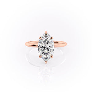 The Nelly Set With A 3 Carat Marquise Lab Diamond