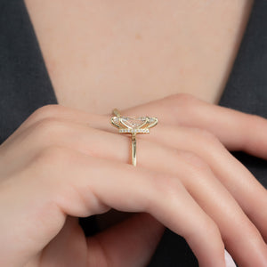 The Nelly Set With A 3 Carat Marquise Lab Diamond