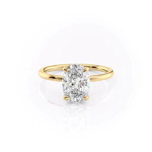 The Nelly Set With A 2.5 Carat Oval Lab Diamond