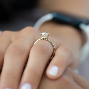 The Nelly Set With A 2 Carat Oval Moissanite