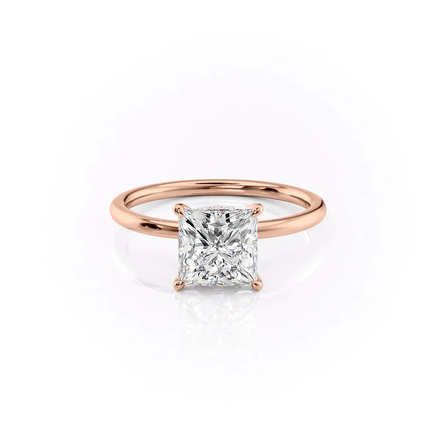 The Nelly Set With A 3 Carat Princess Lab Diamond