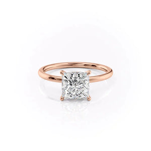 The Nelly Set With A 4 Carat Princess Moissanite