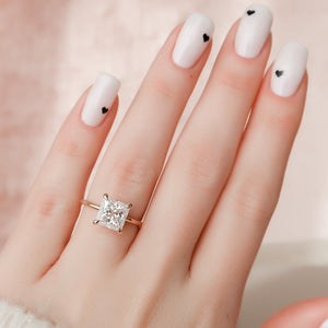 The Nelly Set With A 1 Carat Princess Moissanite