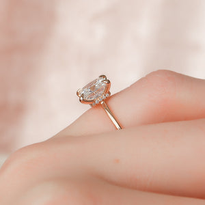 The Nelly Set With A 1 Carat Princess Moissanite