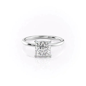 The Nelly Set With A 1 Carat Princess Moissanite