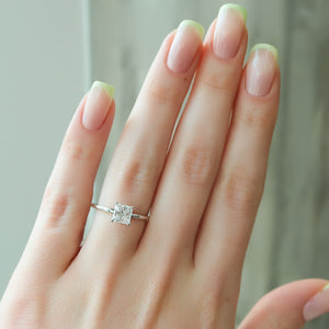 The Nelly Set With A 4 Carat Princess Moissanite