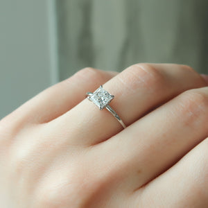 The Nelly Set With A 4 Carat Princess Moissanite