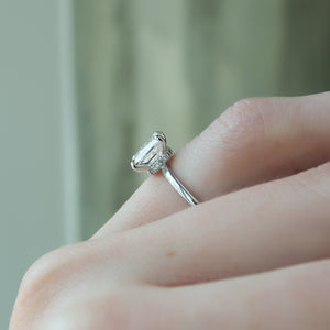 The Nelly Set With A 4 Carat Princess Moissanite