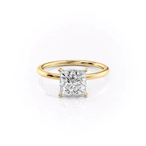 The Nelly Set With A 3 Carat Princess Lab Diamond