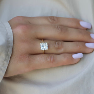 The Nelly Set With A 3 Carat Princess Lab Diamond