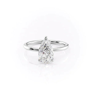 The Nelly Set With A 3 Carat Pear Lab Diamond
