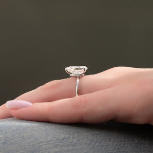 The Nelly Set With A 2 Carat Pear Moissanite