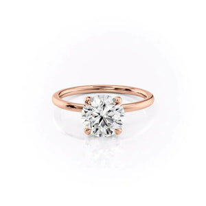 The Nelly Set With A 1 Carat Round Moissanite