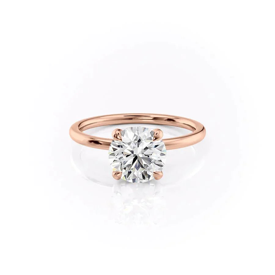 The Nelly Set With A 3 Carat Round Lab Diamond