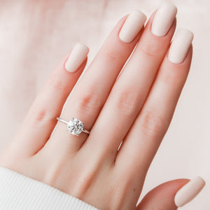 The Nelly Set With A 1 Carat Round Moissanite
