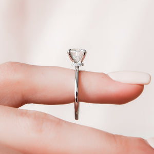 The Nelly Set With A 1 Carat Round Moissanite