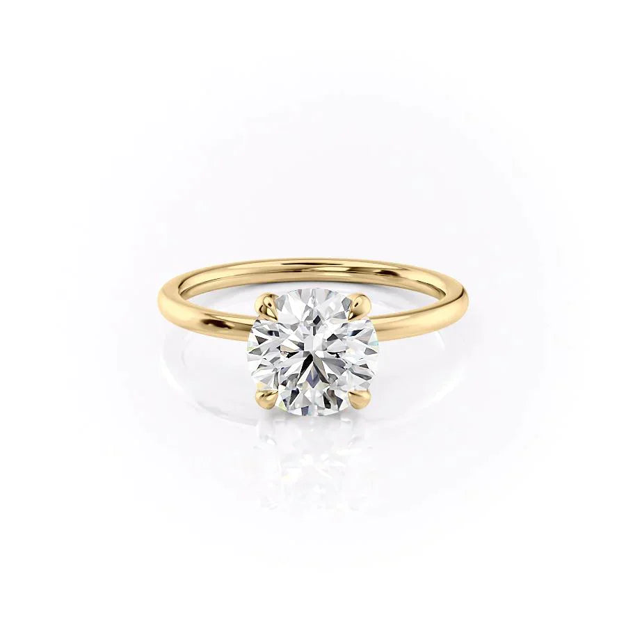 The Nelly Set With A 1 Carat Round Moissanite