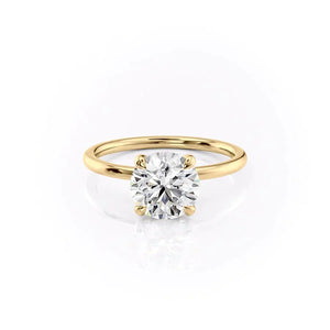 The Nelly Set With A 3 Carat Round Lab Diamond