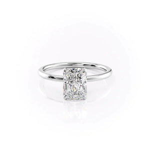 The Nelly Set With A 2.5 Carat Radiant Lab Diamond