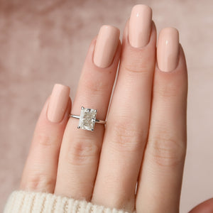 The Nelly Set With A 5 Carat Radiant Moissanite
