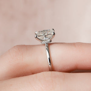 The Nelly Set With A 5 Carat Radiant Moissanite