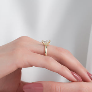 The Nelly Set With A 3 Carat Radiant Moissanite