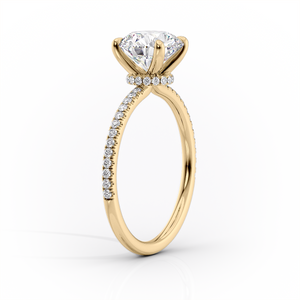 The Pave Nelly Set With A Marquise Moissanite