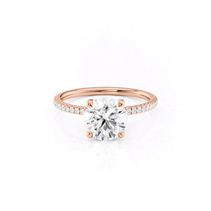The Pave Nelly Set With A 3 Carat Round Lab Diamond