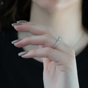 The Pave Nelly Set With A 3 Carat Round Lab Diamond