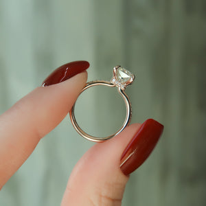 The Pave Nelly Set With A Radiant Lab Diamond