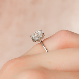 The Crown Kamellie Set With A Princess Lab Diamond