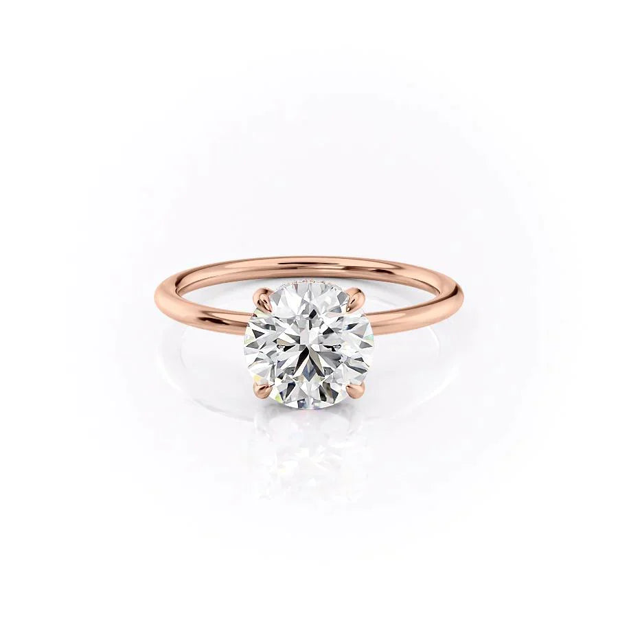 The Crown Kamellie Set With A 1.5 Carat Round Lab Diamond