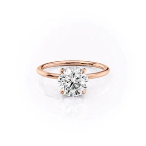 The Crown Kamellie Set With A 1 Carat Round Moissanite