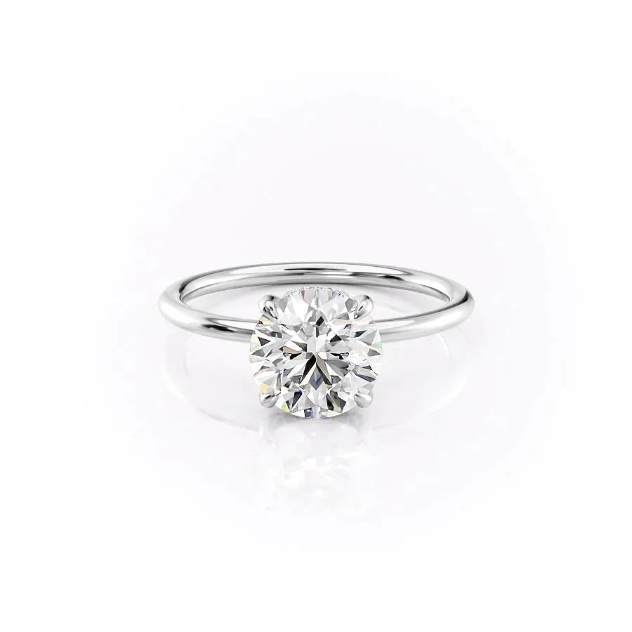 The Crown Kamellie Set With A 3 Carat Round Lab Diamond