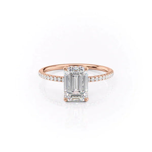 The Pave Crown Kamellie Set With A 2 Carat Emerald Lab Diamond