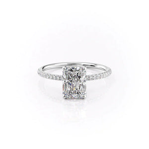 The Pave Crown Kamellie Set With A 3 Carat Radiant Lab Diamond
