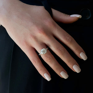The Kristen Set With A 1.5 Carat Cushion Lab Diamond