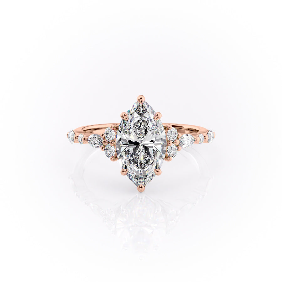 The Kristen Set With A 2 Carat Marquise Lab Diamond