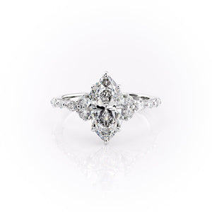 The Kristen Set With A 2 Carat Marquise Lab Diamond