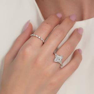 The Kristen Set With A Marquise Lab Diamond