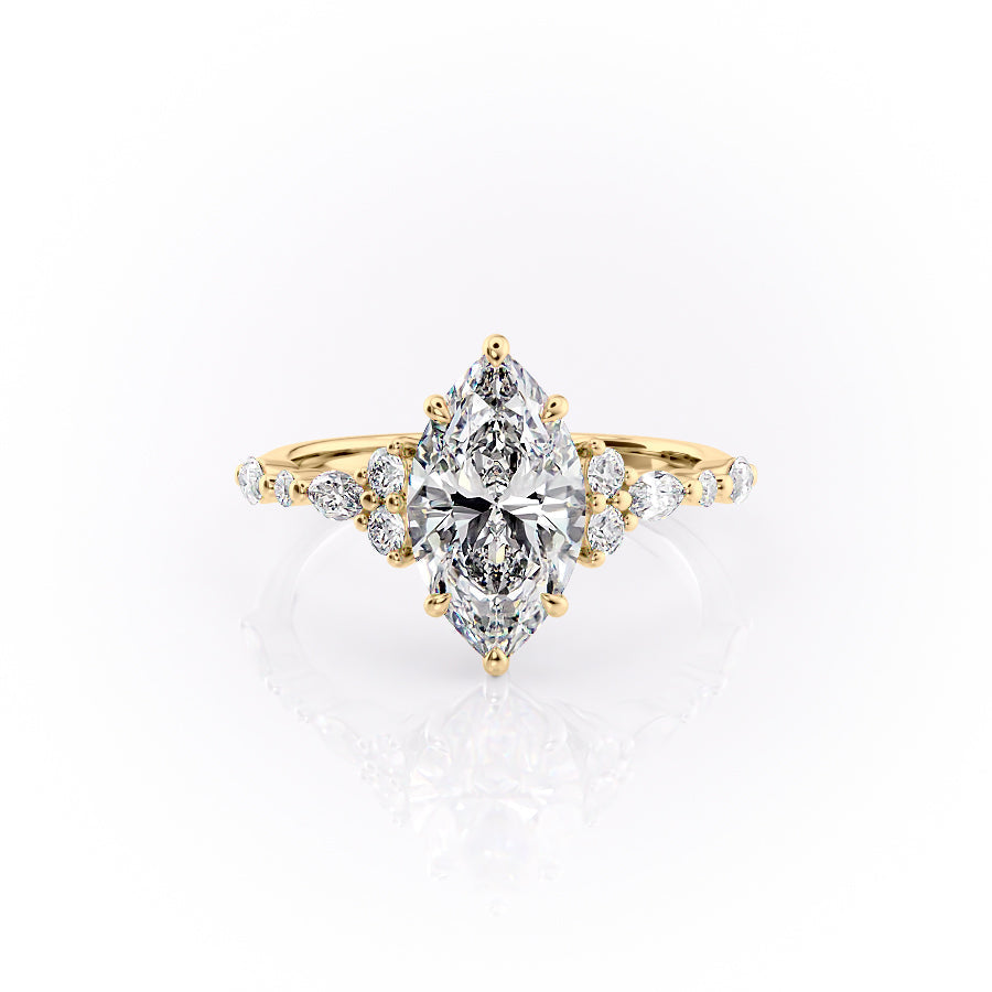 The Kristen Set With A 1 Carat Marquise Lab Diamond