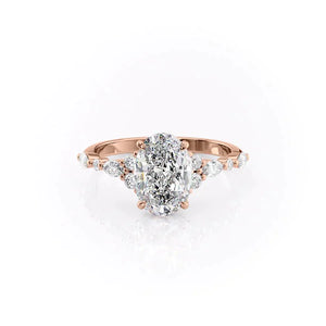 The Kristen Set With A 2.5 Carat Oval Lab Diamond