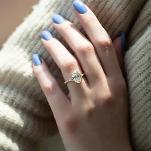 The Kristen Set With A 1 Carat Oval Lab Diamond