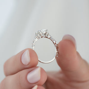 The Kristen Set With A 3 Carat Oval Lab Diamond