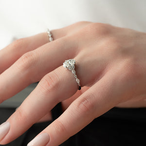 The Kristen Set With A 3 Carat Oval Lab Diamond