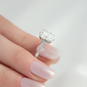The Kristen Set With A 3 Carat Oval Lab Diamond