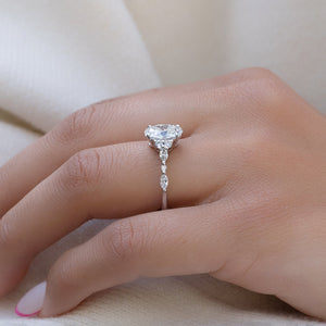 The Kristen Set With A 3 Carat Oval Lab Diamond