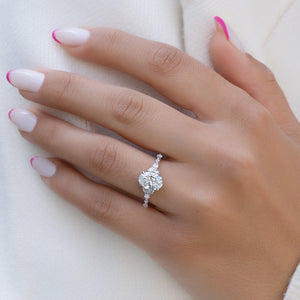 The Kristen Set With A 3 Carat Oval Lab Diamond