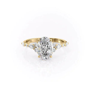 The Kristen Set With A 1 Carat Oval Lab Diamond