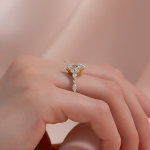 The Kristen Set With A 1.5 Carat Oval Lab Diamond